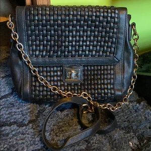 Purse with gold chains